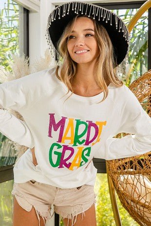 Mogul Boutique-Mardi Gras Logo Top Apparel outerwear fringed vest